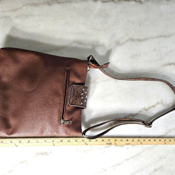 Crossbody Bag Purse, Vintage-Look, Fair Condition See Pictures, Smoker (Smell) - Picture 5 of 9